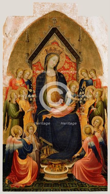 Madonna and Child with Musical Angels, c.1410. Artist: Starnina, Gherardo (c. 1364-1413)