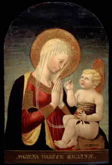Madonna and Child with Pomegranate 15th century. Artist: Neri di Bicci