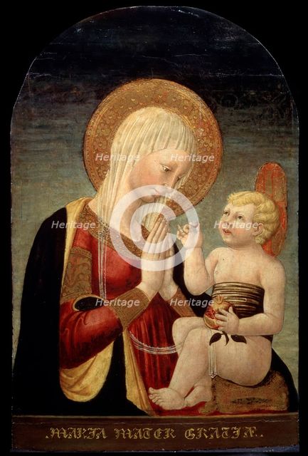'Madonna and Child with Pomegranate', 15th century. Artist: Neri di Bicci