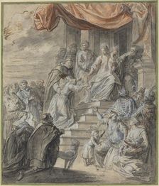 Madonna and Child with Rosary and Saint. Creator: Abraham Jansz van Diepenbeeck