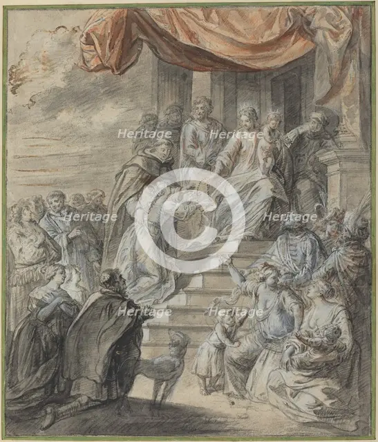 Madonna and Child with Rosary and Saint. Creator: Abraham Jansz van Diepenbeeck.
