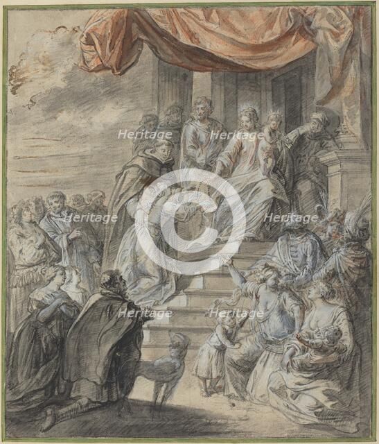 Madonna and Child with Rosary and Saint. Creator: Abraham Jansz van Diepenbeeck.