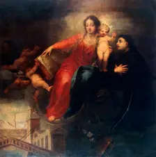 Madonna and Child with Saint Anthony of Padua 1660s. Creator: Celesti, Andrea (1637-1712)