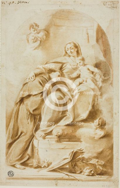 Madonna and Child with Saint Anthony of Padua, n.d. Creator: Giovanni Battista Pittoni the Younger.
