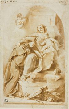 Madonna and Child with Saint Anthony of Padua, n.d. Creator: Giovanni Battista Pittoni the Younger