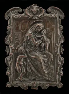 Madonna and Child with Saint John, mid 16th century. Creator: Unknown