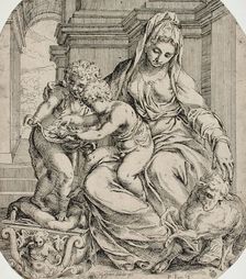 Madonna and Child with Saint John, between 1583 and 1600. Creator: Orazio Farinati