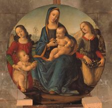 Madonna and Child with Saint John the Baptist and two angels, between 1470 and 1530. Creator: Masaccio Tommaso