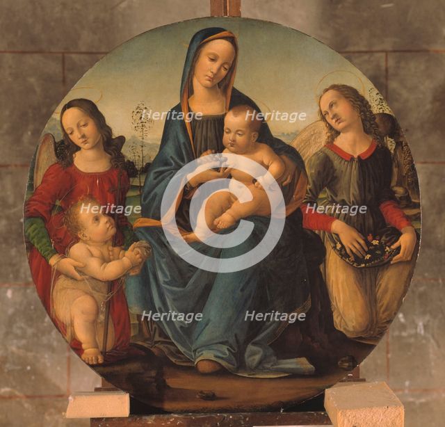 Madonna and Child with Saint John the Baptist and two angels, between 1470 and 1530. Creator: Masaccio Tommaso.