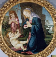 Madonna and Child with Saint John the Baptist, between 1445 and 1510. Creator: Workshop of Sandro Botticelli