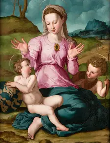 Madonna and Child with Saint John the Baptist, c1540. Creator: Agnolo Bronzino