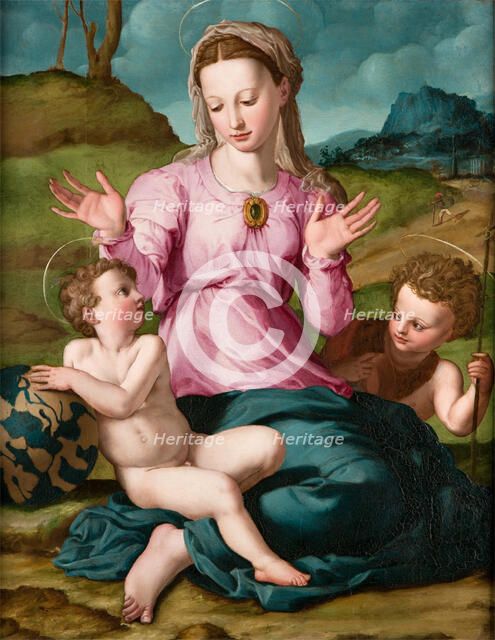 Madonna and Child with Saint John the Baptist, c1540. Creator: Agnolo Bronzino.