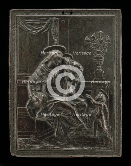 Madonna and Child with Saint John the Baptist, probably c. 1600. Creator: Master F.D..