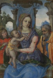 Madonna and Child with Saint Joseph and an Angel. Creator: Raffaellino del Garbo