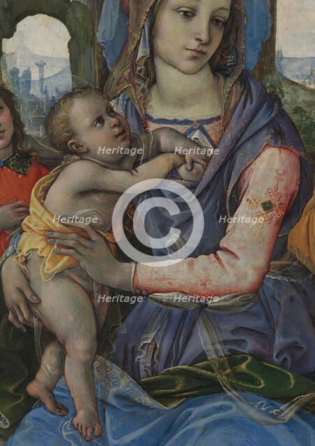 Madonna and Child with Saint Joseph and an Angel. Creator: Raffaellino del Garbo.