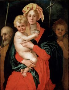Madonna and Child with Saint Joseph and John the Baptist 1520s. Artist: Jacopo Pontormo