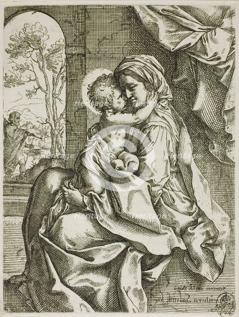 Madonna and Child with Saint Joseph, before 1613. Creator: Ventura Salimbeni.