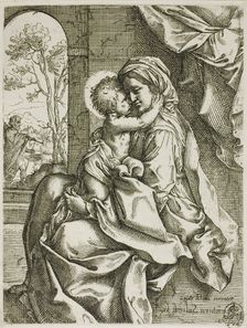 Madonna and Child with Saint Joseph, before 1613. Creator: Ventura Salimbeni