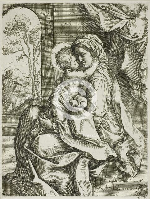 Madonna and Child with Saint Joseph, before 1613. Creator: Ventura Salimbeni.