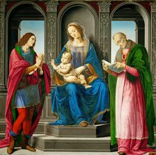 Madonna and Child with Saint Julian and Saint Nicholas, 1494. Creator: Lorenzo di Credi (1459-1537)