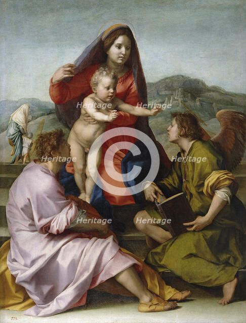 Madonna and Child with Saint Matthew and the Angel. Artist: Andrea del Sarto (1486-1531)