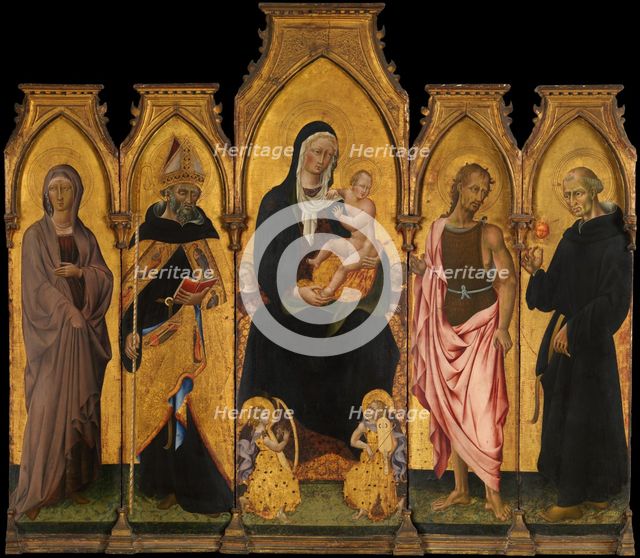Madonna and Child with Saints, 1454. Creator: Giovanni di Paolo.