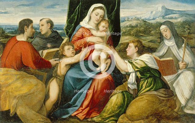 Madonna and Child with Saints, 1540-1549. Creator: Bonifacio de' Pitati.
