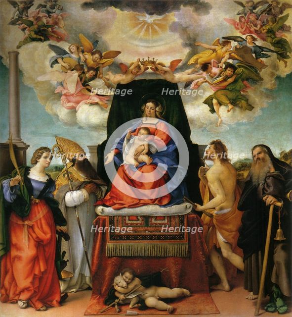 Madonna and Child with Saints.