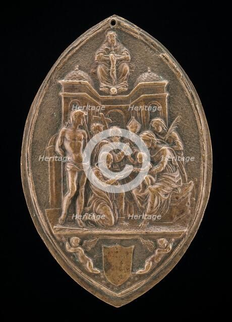 Madonna and Child with Saints. Creator: Unknown.