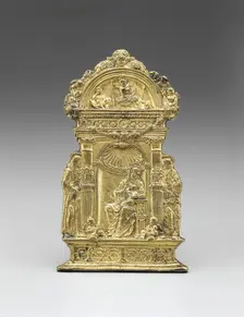 Madonna and Child with Saints Anthony Abbot and Jerome, c1490. Creator: Unknown