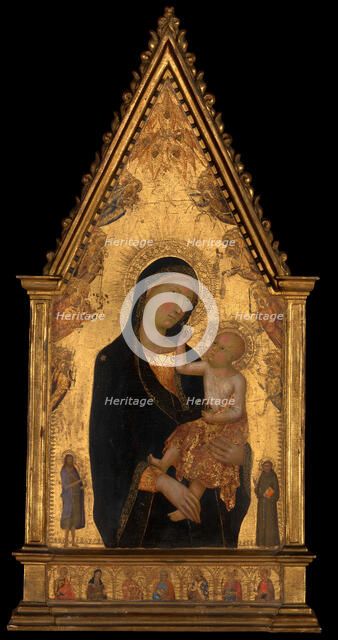 Madonna and Child with Saints and Angels, ca. 1350. Creator: Lippo Memmi.
