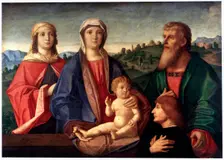 Madonna and Child with Saints and Donator c1504. Artist: Pasqualino Veneto