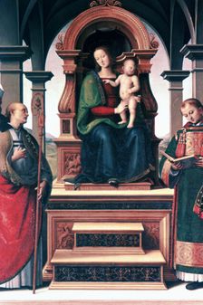 Madonna and Child with Saints c1470-1523. Artist: Perugino