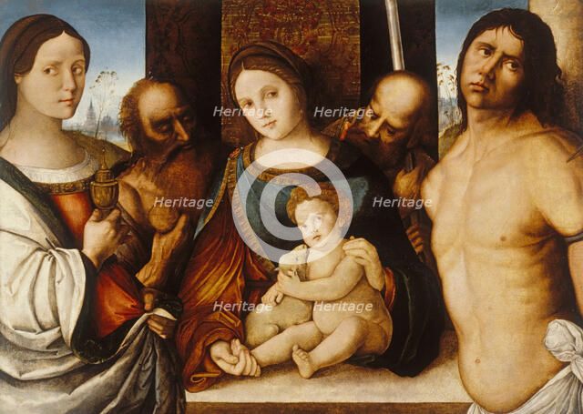 Madonna and Child with Saints, c1510-1515. Creator: Francesco Zaganelli.
