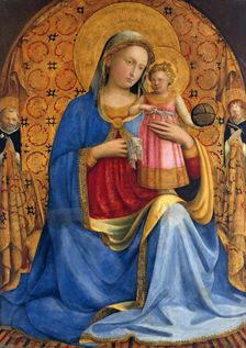 Madonna and Child with Saints Dominic and Peter Martyr (Madonna dell Umilitá), ca. 1433. Artist: Angelico, Fra Giovanni, da Fiesole (ca. 1400-1455)