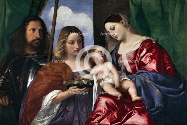 Madonna and Child with Saints Dorothy and George, between 1515 and 1518. Creator: Titian.