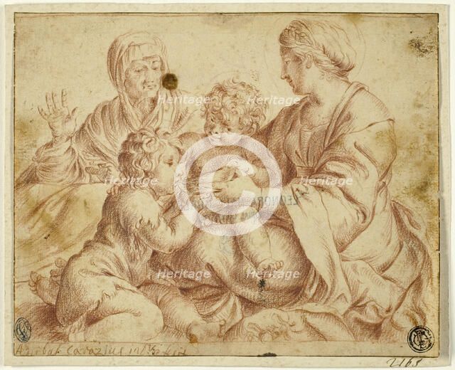 Madonna and Child with Saints Elizabeth and John the Baptist, after 1606. Creator: Unknown.