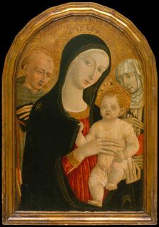 Madonna and Child with Saints Francis and Catherine of Siena, about 1476-80. Creator: Matteo di Giovanni