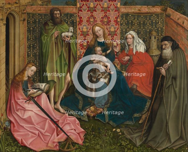 Madonna and Child with Saints in the Enclosed Garden, c. 1440/1460. Creator: Anon.