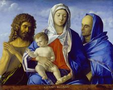 Madonna and Child with Saints John the Baptist and Elizabeth, 1490-1500. Creator: Giovanni Bellini