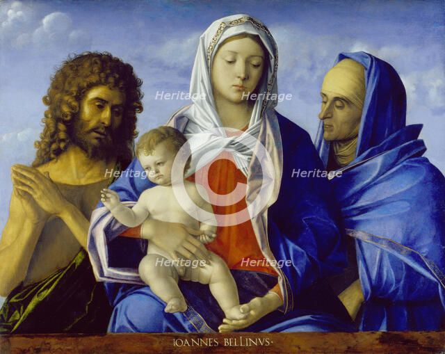 Madonna and Child with Saints John the Baptist and Elizabeth, 1490-1500. Creator: Giovanni Bellini.