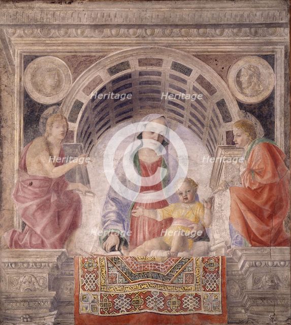 Madonna and Child with Saints John the Baptist and John the Evangelist, 1485. Artist: Foppa, Vincenzo (active 1456-1516)