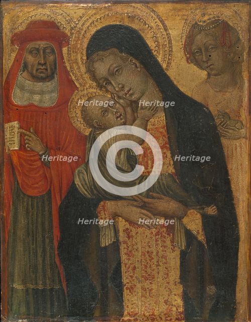 Madonna and Child with Saints Jerome and Agnes, ca. 1465. Creator: Giovanni di Paolo.