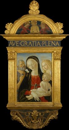 Madonna and Child with Saints Jerome and Mary Magdalen, ca. 1490. Creator: Neroccio de Landi