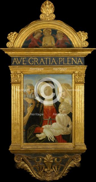 Madonna and Child with Saints Jerome and Mary Magdalen, ca. 1490. Creator: Neroccio de Landi.