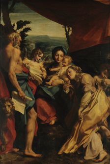 Madonna and Child with Saints Jerome and Mary Magdalen (The Day), c1528. Creator: Correggio (1489-1534)
