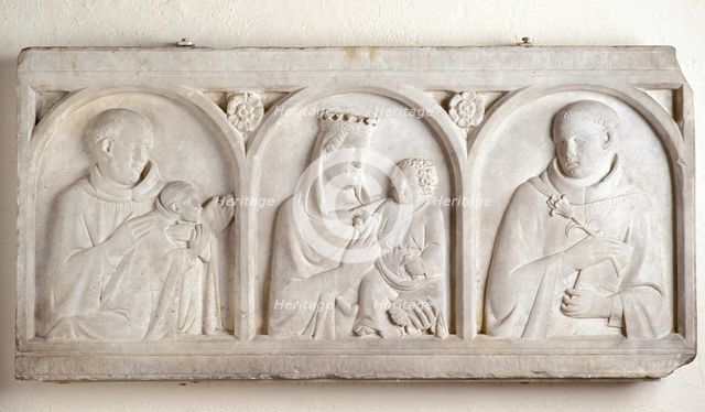 Madonna and Child with Saints, mid-14th century. Creators: Virgin Mary, Jesus Christ, Unknown.