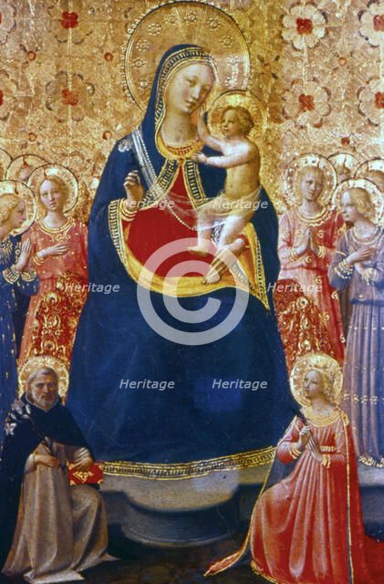 'Madonna and Child with Saints', mid 15th century.  Artist: Fra Angelico