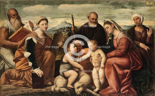 Madonna and Child with Saints (Sacra conversazione), c1540. Creator: Licinio; Bernardino (ca. 1489-ca. 1565).