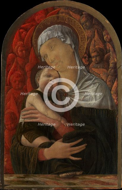 Madonna and Child with Seraphim and Cherubim, ca. 1454. Creator: Andrea Mantegna.